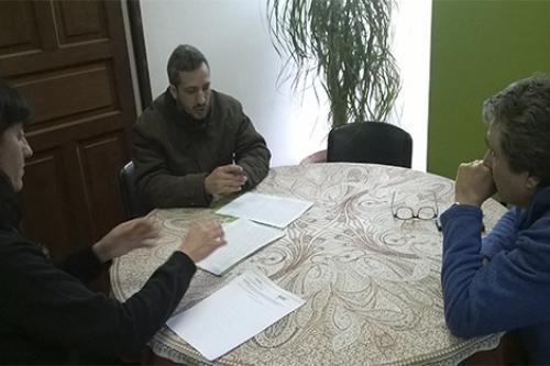 imagen de reunion entre gaston silva y jose loza