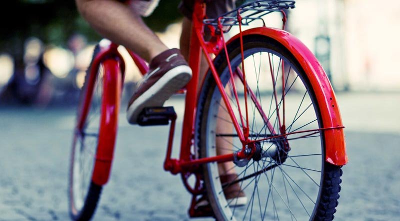imagen de una bicicleta paseando