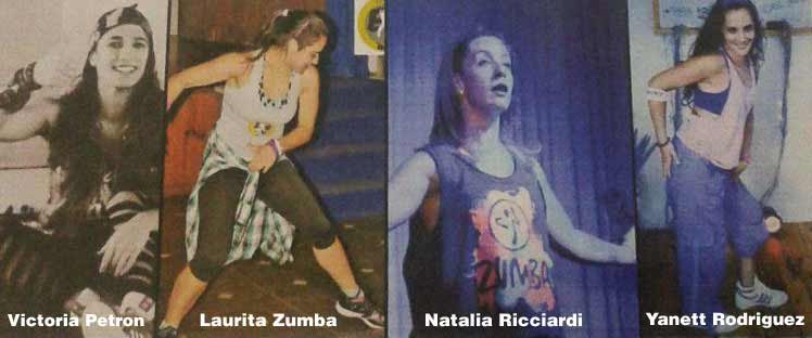 profesoras invitadas zumba