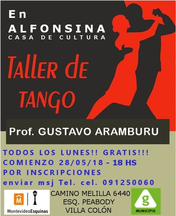 taller de tango afiche