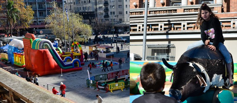 Parque de diversiones Arcadia -  explanada y el atrio de la Intendencia
