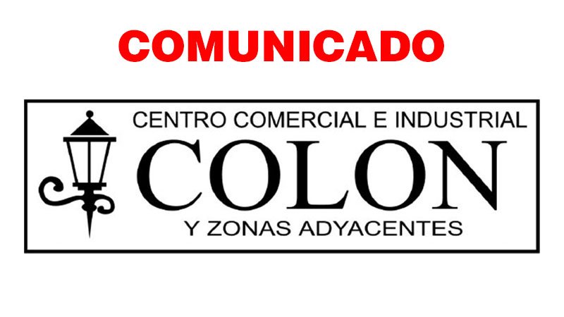 COMUNICADO centro comercial e industrial colon logo ancho