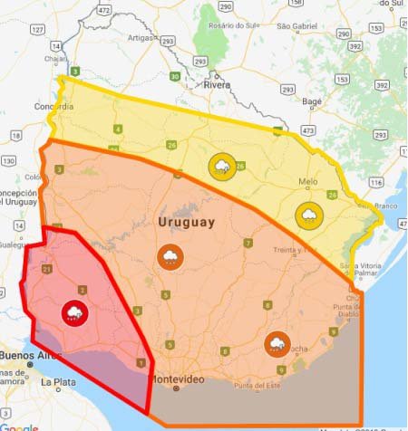 advertencia inumet 2018 09 22