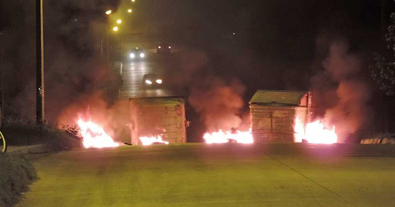 corte en calle lanus