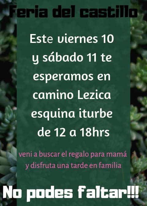 afiche feria del castillo