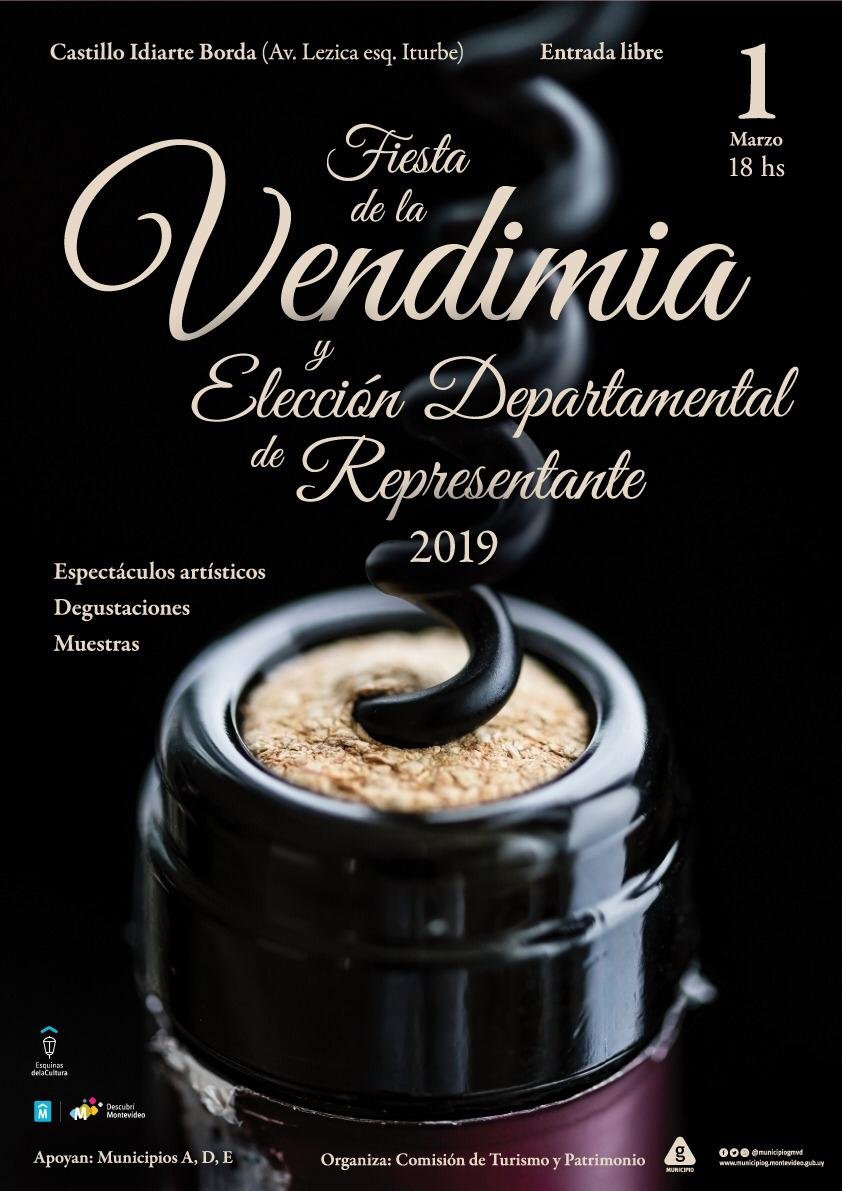 afiche fiesta de la vendimia 2019