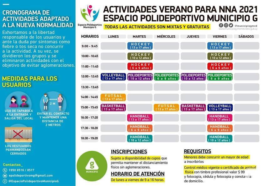 deportes en el polideportivo