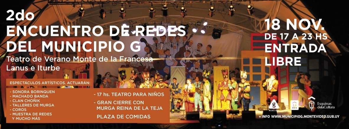 afiche de encuentro de redes