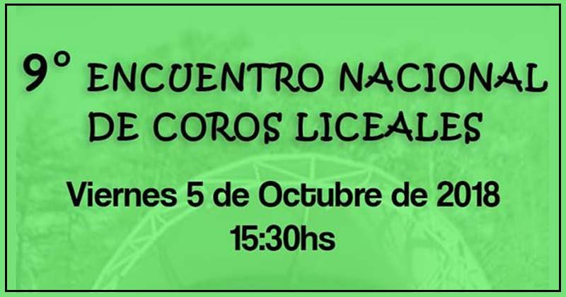 noveno encuentro nacional de coros liceales