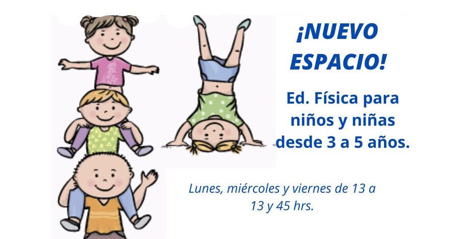 Educación Física para niñas y niños en el Espacio Polideportivo