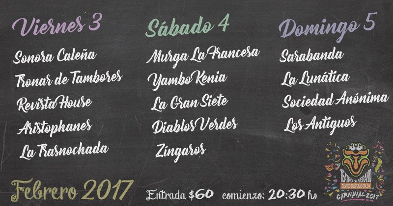 pizarron carnaval febrero