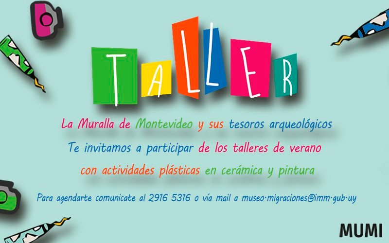 talleres de verano en el MUMI afiche