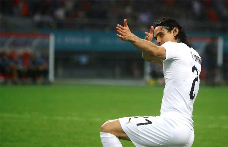 Edinson Cavani campeon china cup 2018