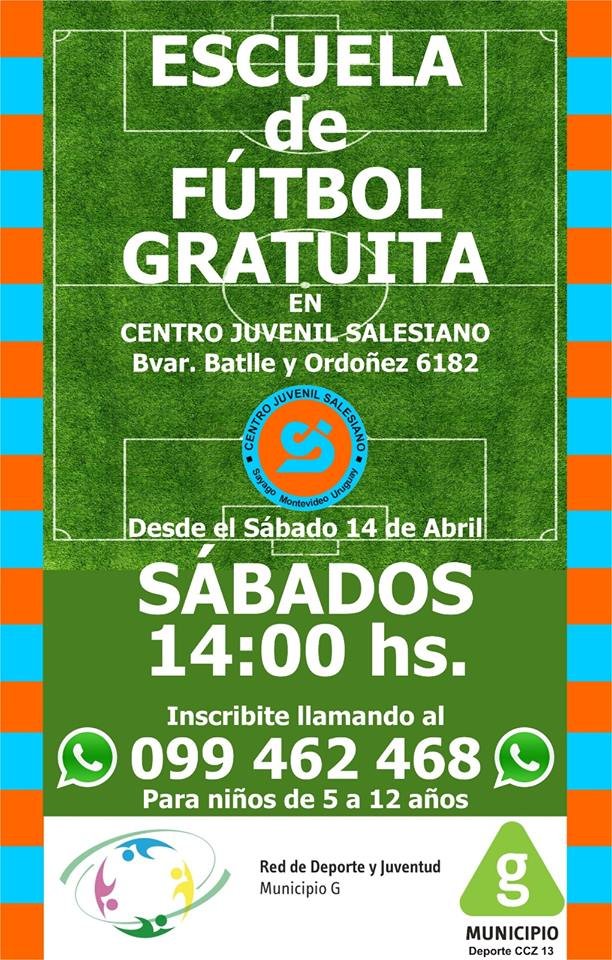 afiche escuela de futbol
