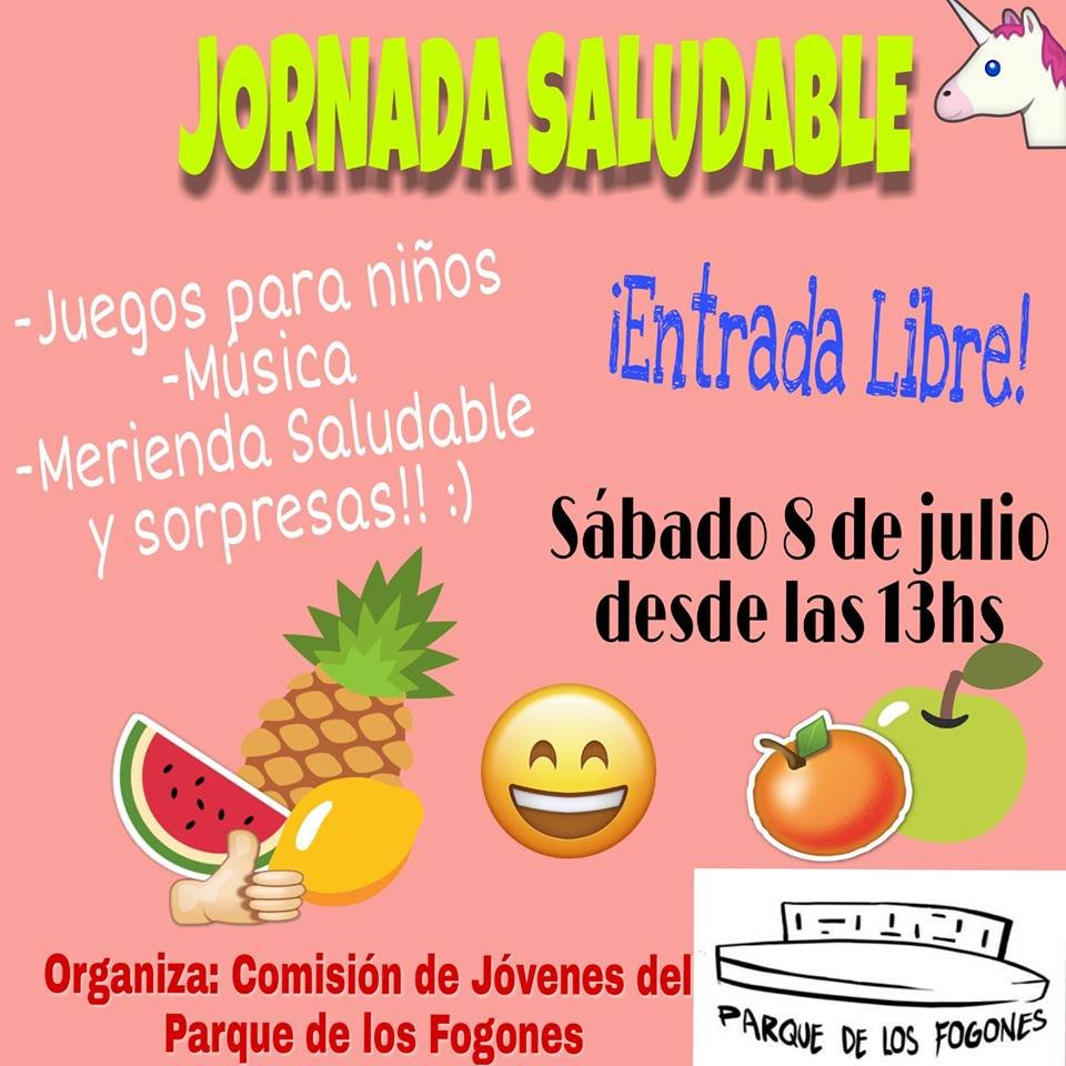 afiche de jornada saludable