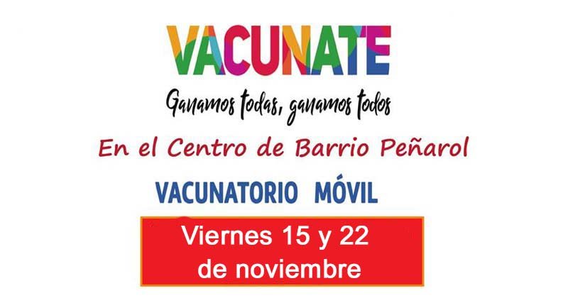 vacunate 15 y 22 de noviembre 2019