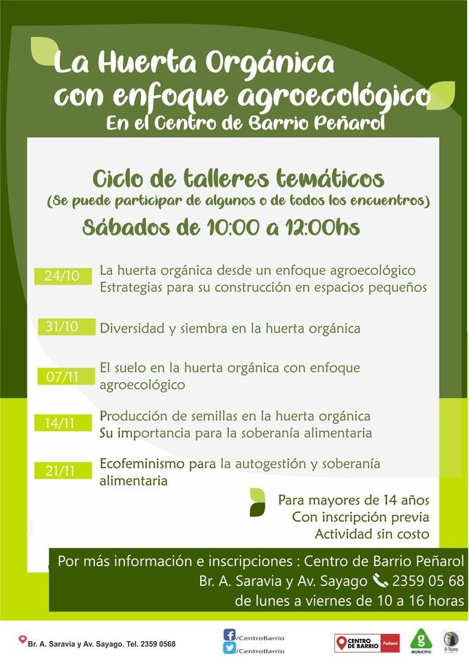afiche huerta organica CBP