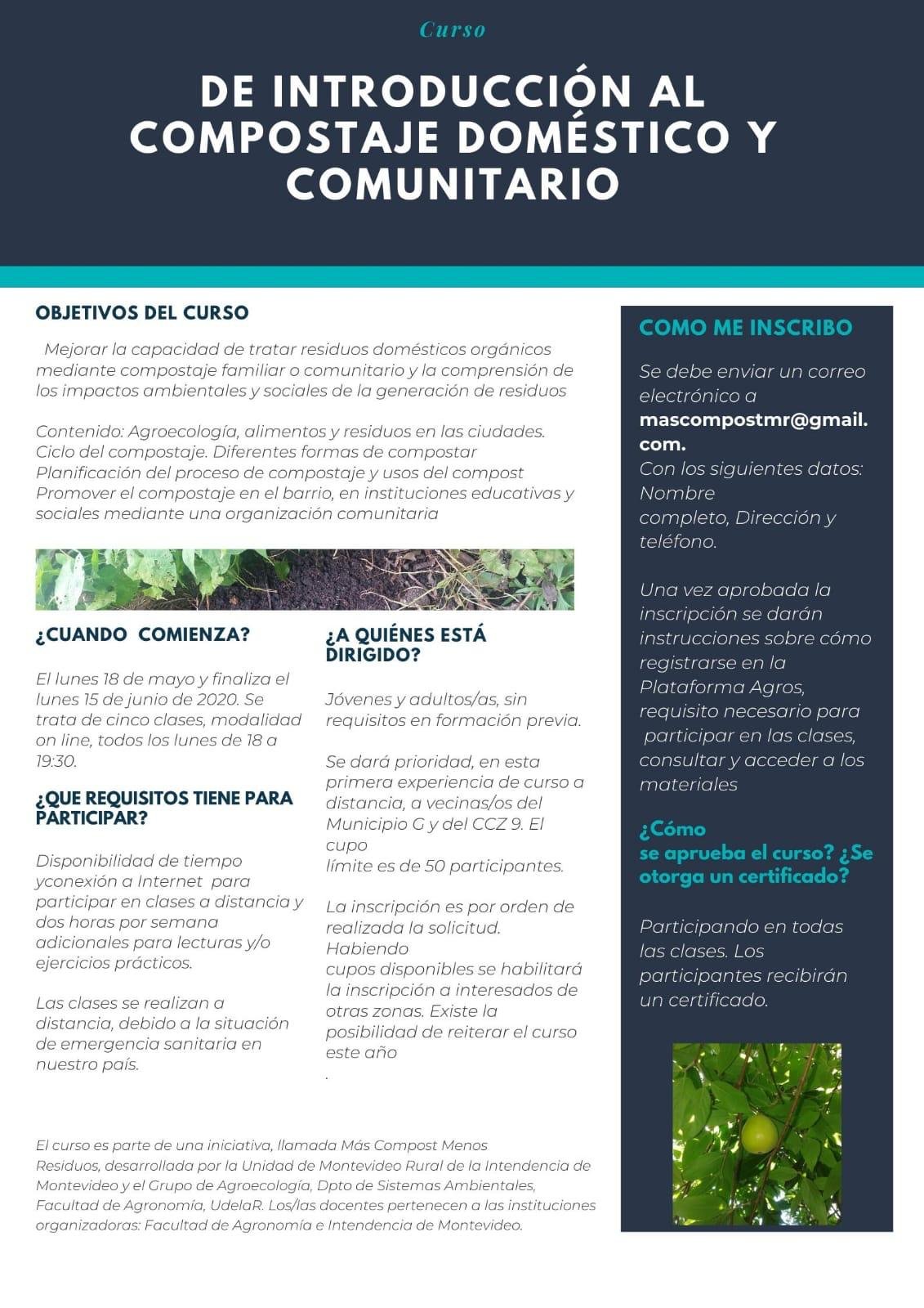 afiche curso compostaje