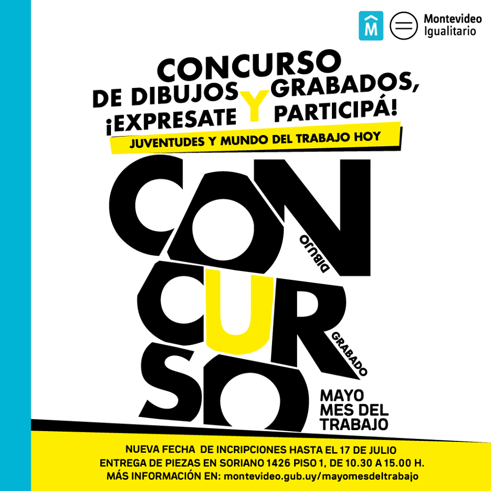 afiche de concurso de dibujo