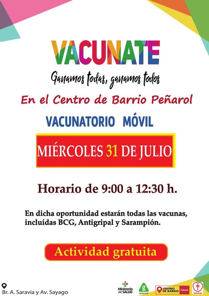 afiche de vacunacion