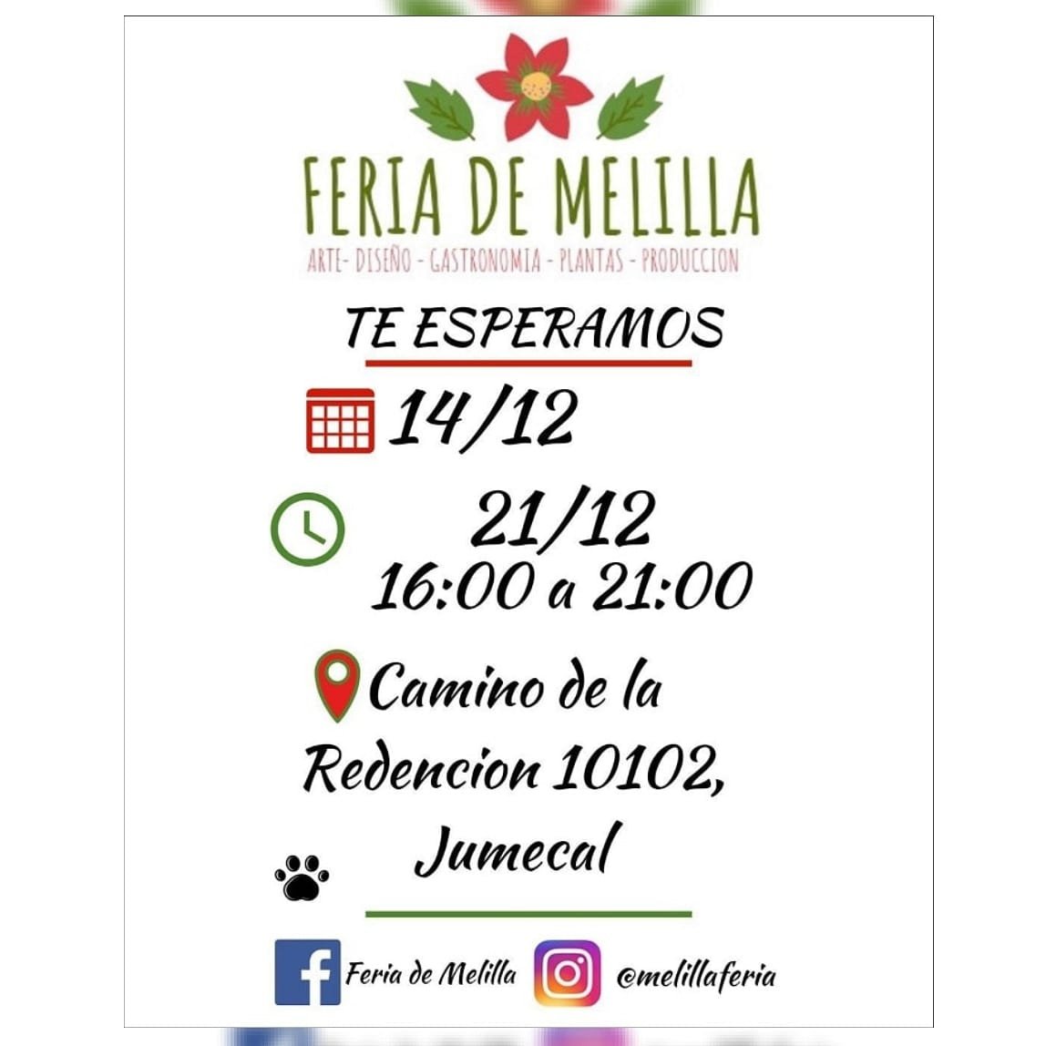 afiche feria melilla diciembre 2019