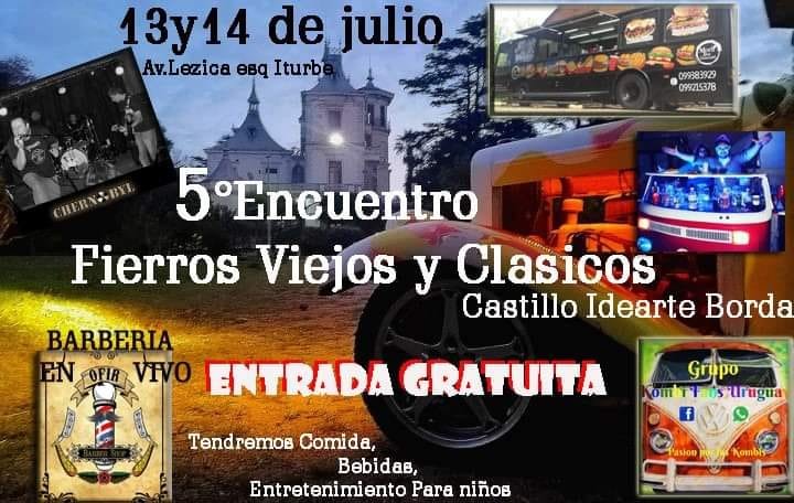 afiche fierros viejos en el castillo