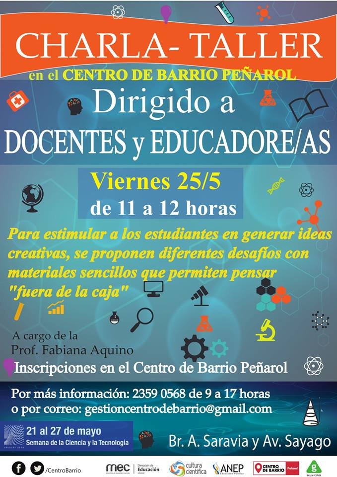 charla taller afiche