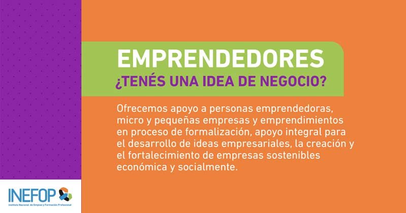 emprendedores inefop