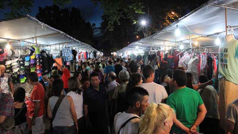 ferias nocturnas por las fiestas
