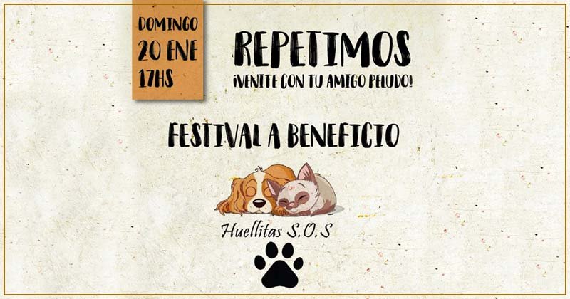 festival a beneficio huellitas