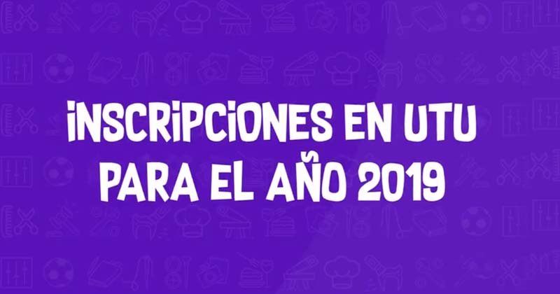 inscripciones utu 2019