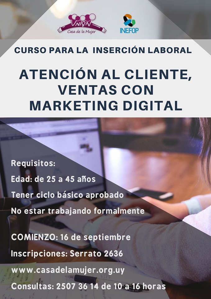 insercion laboral curso afiche