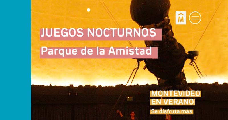 juegos nocturnos en el parque de la amistad