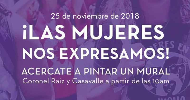 las mujeres nos expresamos acercate a pintar un mural