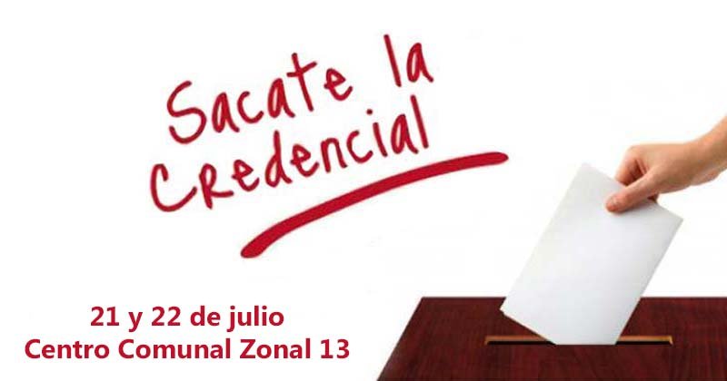 sacate la credencial 2018 2