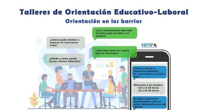 talleres de orientacion laboral en el centro juvenil salesiano