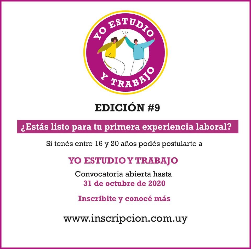 yo estudio y trabajo 2020 afiche