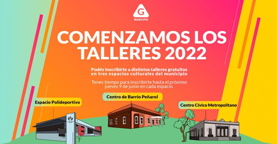 Talleres gratuitos en espacios culturales del Municipio G